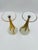 Transparent 1940s Frosted Glass Wine Flutes With Gold Leaf Motif – Pair For Sale - Image 8 of 12