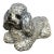 Vintage 1970s Life Size Poodle Ceramic Statue With Ruby Collar For Sale