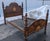 1990s Hand Carved Victorian Mansion Oak Bedframe | Full Size Solid Wood Bed Frame | Ornate Victorian Revival Traditional Furniture For Sale - Image 4 of 10