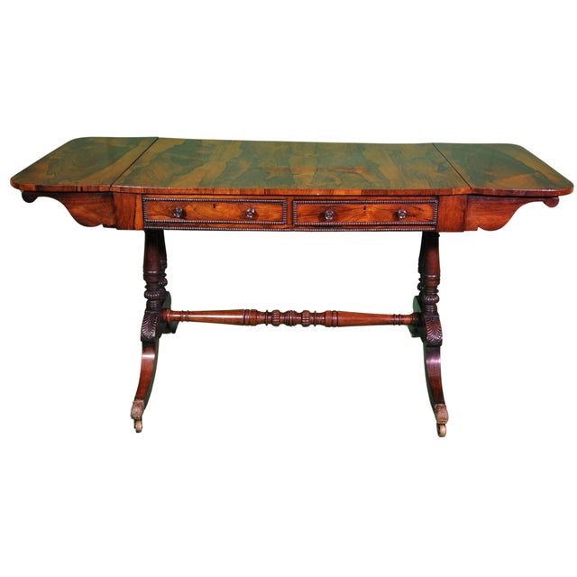 Empire Game Table with Claw Feet, 1860, in Very Good conditions. Designed before 1890