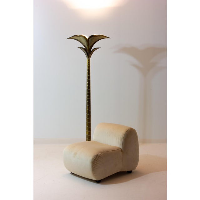Brass Palm Floor Lamp from Henri Fernandez, 1970s For Sale - Image 9 of 10