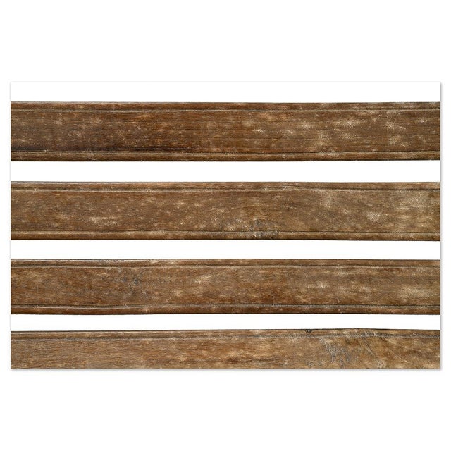 Outdoor Bench in Solid Wood and Iron For Sale - Image 5 of 7