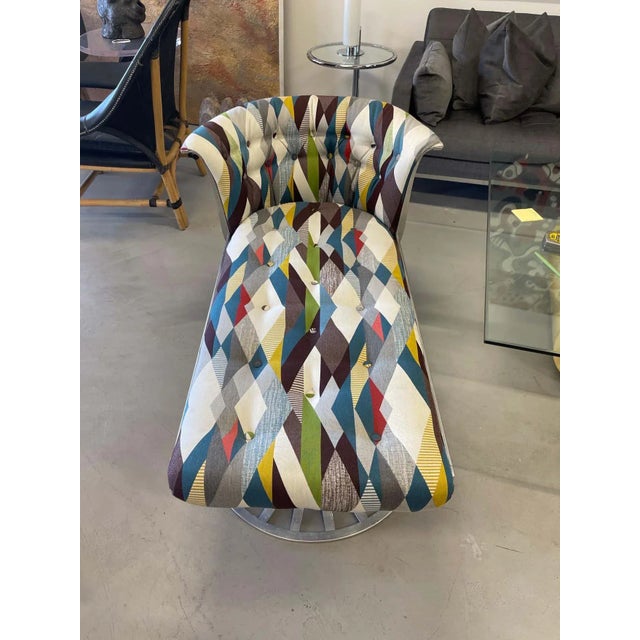 Mid 20th Century Russell Woodard Aluminum Chaise Lounge For Sale - Image 5 of 13