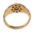 1940s Retro Diamond 14k Yellow Gold Cluster Ring, Size 5 For Sale In Los Angeles - Image 6 of 6