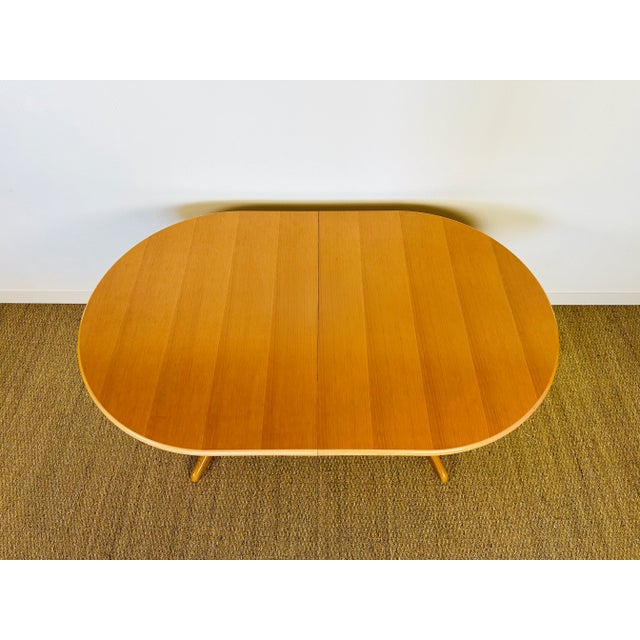 Vintage Oval Dining Room Table, 1960s For Sale - Image 4 of 13