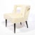 Mid Century Modern Cutout Barrel Back Chair in Pearl Holly Hunt Ecriture Velvet For Sale - Image 10 of 13