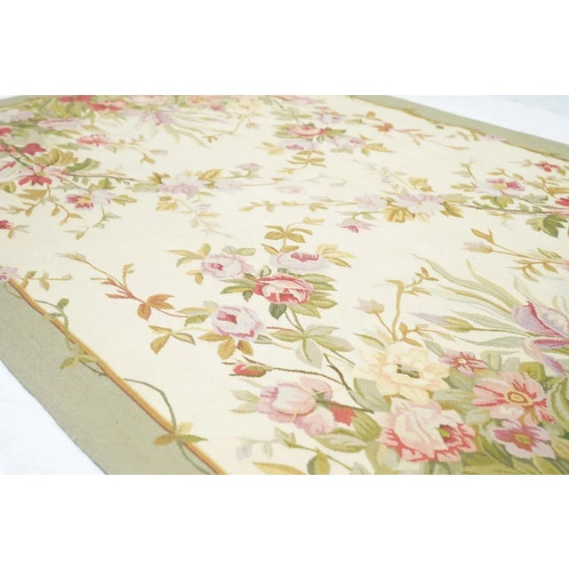 Textile Aubusson Rug 4' X 6' For Sale - Image 7 of 10
