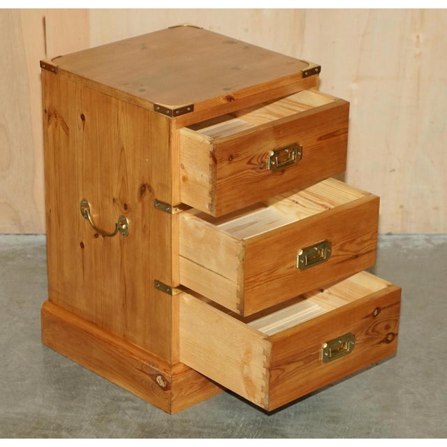 Vintage English Pine Chests of Drawers and Side Tables, Set of 3 For Sale - Image 18 of 18