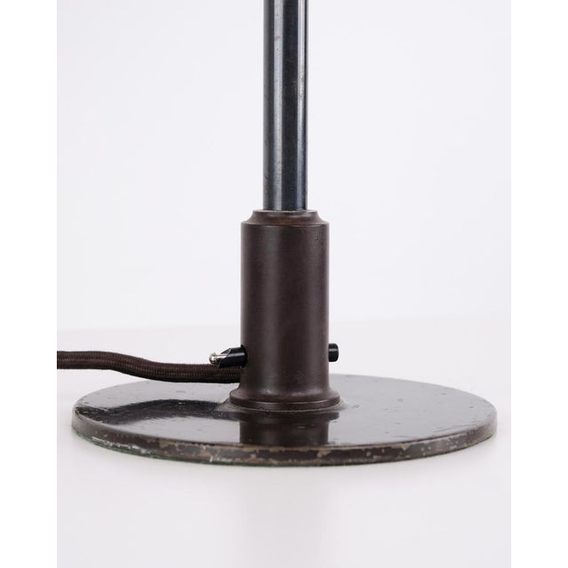 Table Lamp with Yellow Metal Top Shade by Poul Henningsen for Louis Poulsen, 1930s For Sale - Image 9 of 10