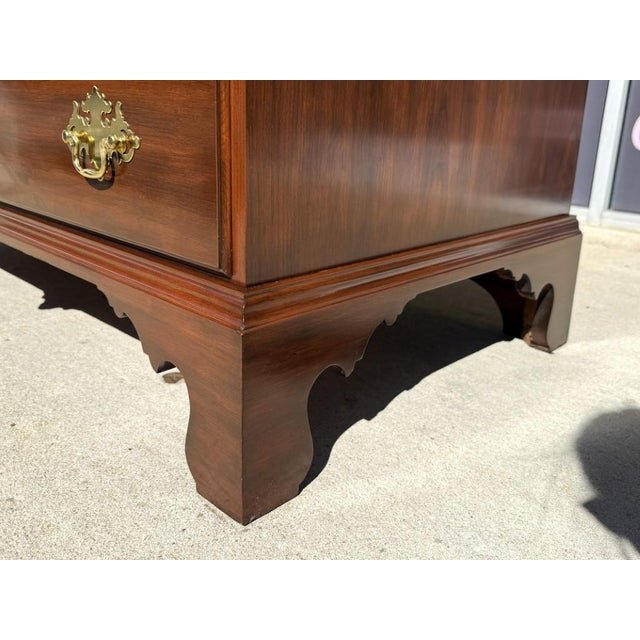 C1990 Henkel Harris Solid Cherry Chest of Drawers Model No. 177 For Sale - Image 9 of 18