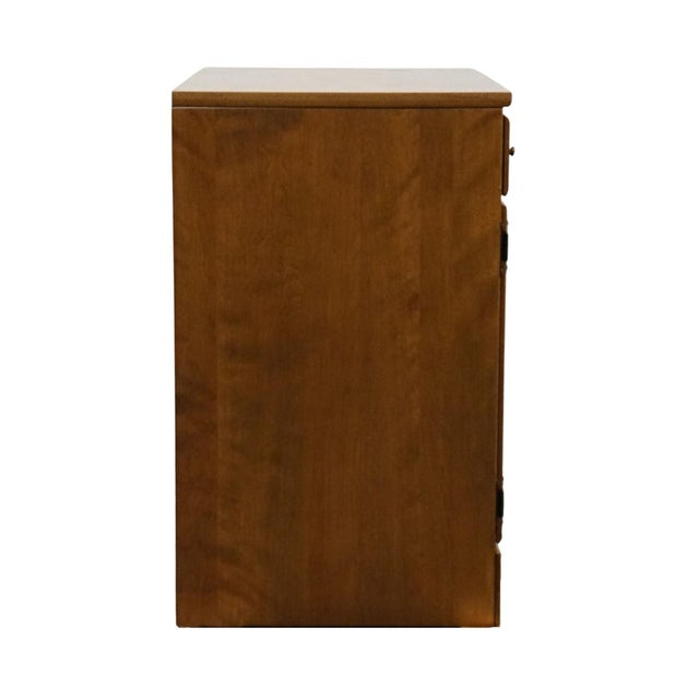 American Ethan Allen Heirloom Nutmeg Maple CRP Custom Room Plan 30" Shutter Door Cabinet 10-4511p For Sale - Image 3 of 14