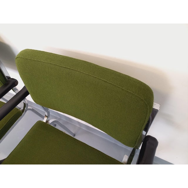 Set of Fabric and Chrome Armchairs, 1970s For Sale - Image 14 of 18