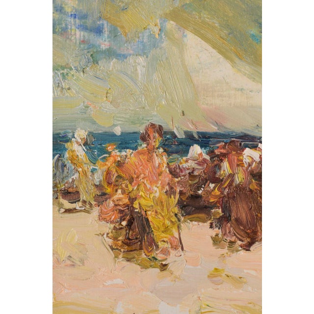 Painting of Beach Scene by Luis Giner Bueno For Sale - Image 4 of 10