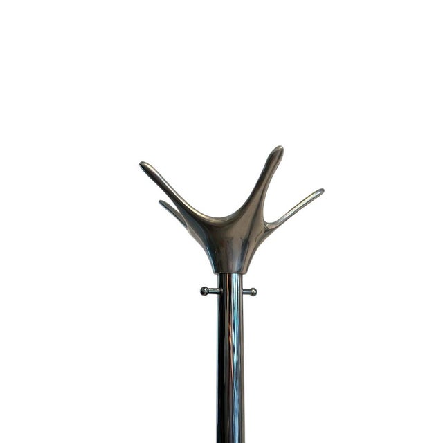 Mid-Century Modern Chrome Coat Stand Rack by Robert Bronwasser for Cascando, 2010 For Sale - Image 3 of 6