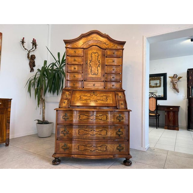 Baroque Writing Desk Tabernacle For Sale - Image 10 of 17