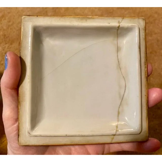 Ceramic Early 20th Century Chinese Porcelain Box Signed With Four Blue Character Marks For Sale - Image 7 of 12