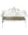 Cast Iron Garden Bench White Outdoor Patio Coalbrookdale Style For Sale - Image 4 of 12