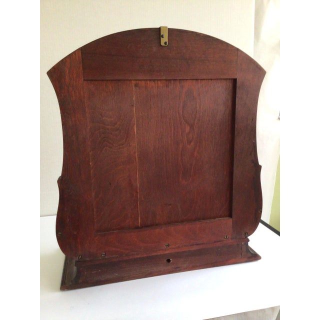 1940s Mahogany Tabletop Vanity Mirror With Drawer For Sale - Image 11 of 11