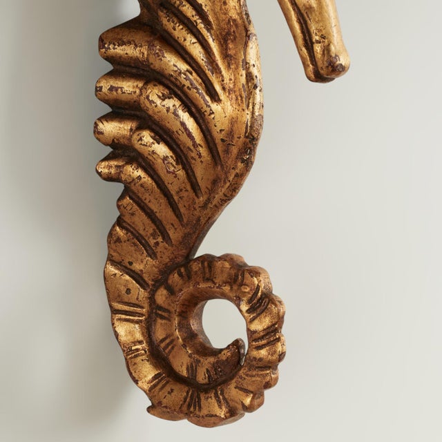 Group of Four Antique Italian Seashell and Seahorse Wall Brackets For Sale - Image 11 of 18
