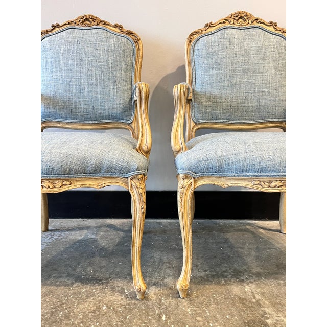 Pair of Solid 19th Century French Chairs For Sale - Image 4 of 6