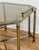 Metal Vintage Smoked Glass and Brass Table For Sale - Image 7 of 12