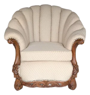 Mid-Century 1900 Deconstucted Style Barrel Lounge Chair