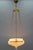 French Neoclassical Style White Alabaster, Gilt Bronze and Brass Pendant Light, 1890s For Sale - Image 11 of 18