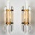 Clear Gold Glass & Brass Sconces in the style of Venini, 1970, Set of 2 For Sale - Image 16 of 17