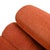 Metal Vintage Rust-Colored Velvet Sofa with Metal Details, 1970s For Sale - Image 7 of 11