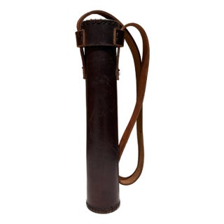 Vintage Leather Carrying Case With Strap For Sale