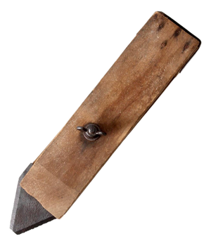 Antique Primitive Wooden Scraper Hand Tool With Adjustable Blade