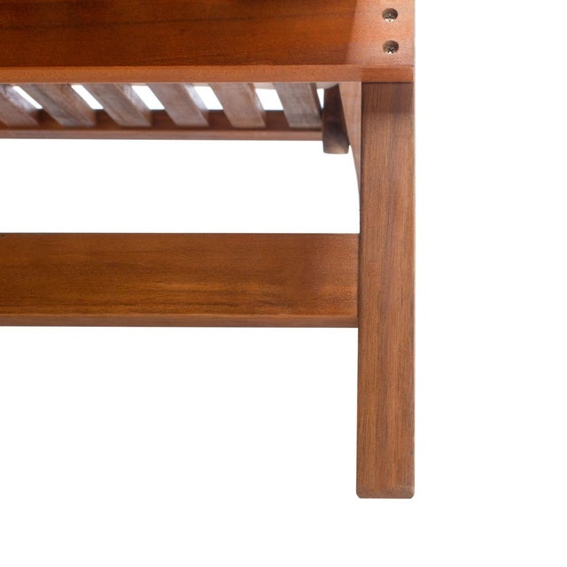 Palmdale Lounge Chair, Natural Wood/Beige Cushion For Sale - Image 10 of 13