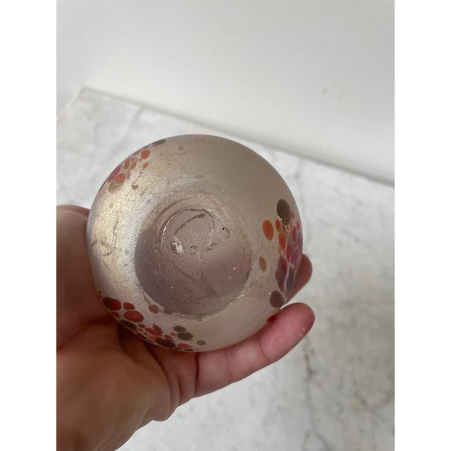 Glass Vintage Hand Blown Art Glass Perfume Bottle For Sale - Image 7 of 7