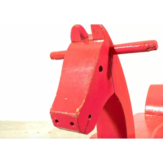 The small rocking horse could probably tell many a good story from the nursery. The Danish designer Kay Bojesen (1886 -...