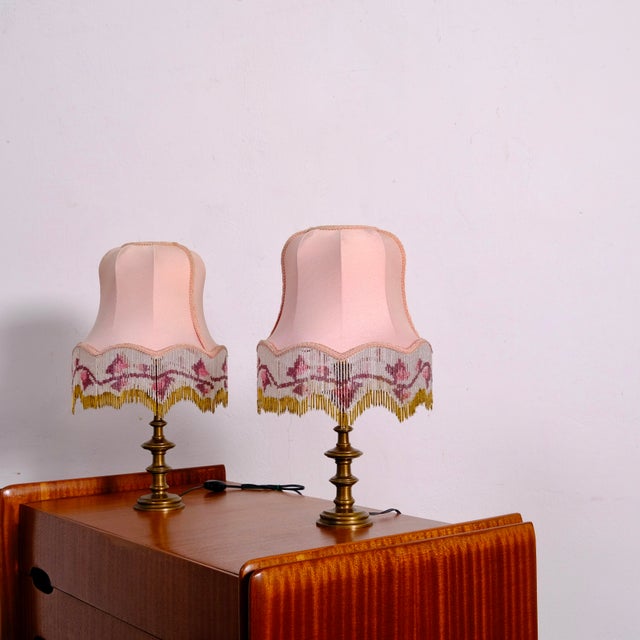 Table Lamps with Beads, 1960s, Set of 2 For Sale - Image 18 of 18