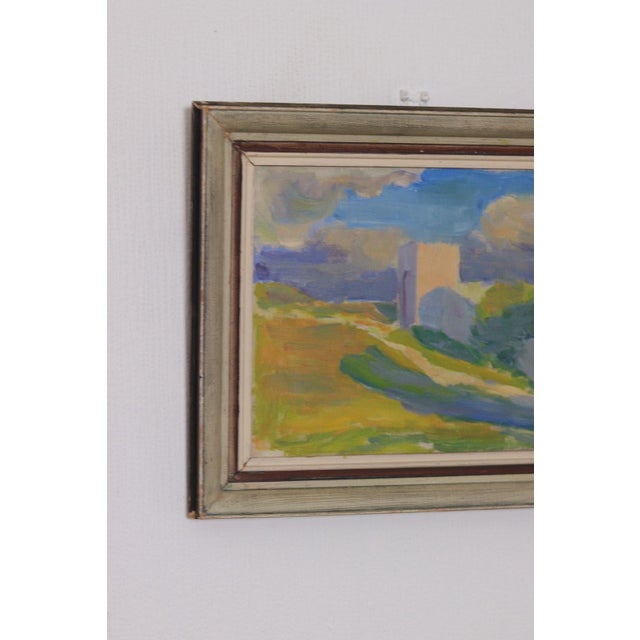 Modern A. Nyblom, Summer Landscape, 1939, Oil on Canvas, Framed For Sale - Image 3 of 13