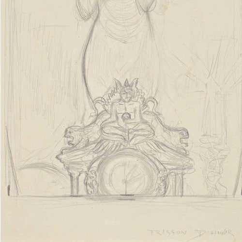 Pencil drawing on paper realized by Martini in between 1908 and 1909. Titled in the front, not signed. Ref. Alberto...