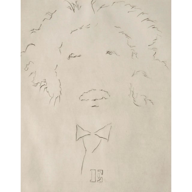 American "E" Albert Einstein Portrait #10 by Lilya Vorobey For Sale - Image 3 of 4