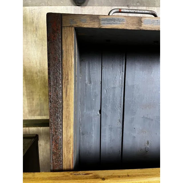 Vintage Workbench in Spruce For Sale - Image 9 of 11