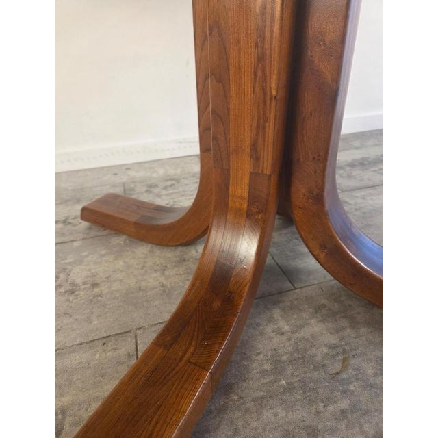 Vintage T40 Elm Dining Table by Pierre Chapo, France, 1970s For Sale - Image 14 of 16
