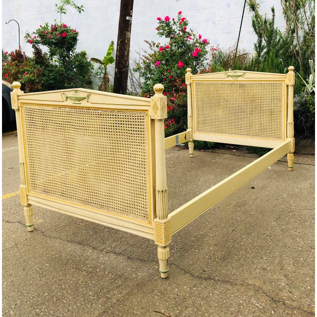 Antique French Cane Bed Chairish