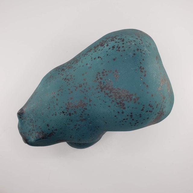 Edit Late 20th Century Tony Evans Foss Creek Pottery Bear Raku Green Black For Sale In Tulsa - Image 6 of 13