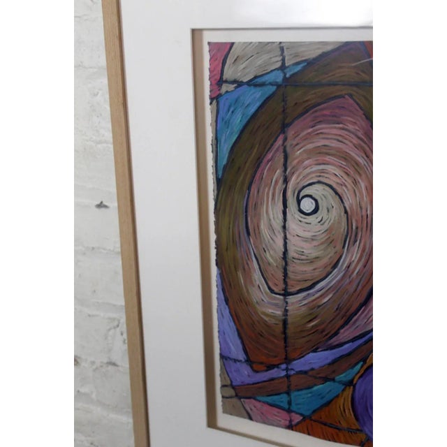 Late 20th Century Abstract Pastel Art by Laura Pieper (1958) For Sale - Image 5 of 11