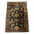 Hand-Knotted Persian-Style Wool Floral Rug in Navy and Burgundy For Sale