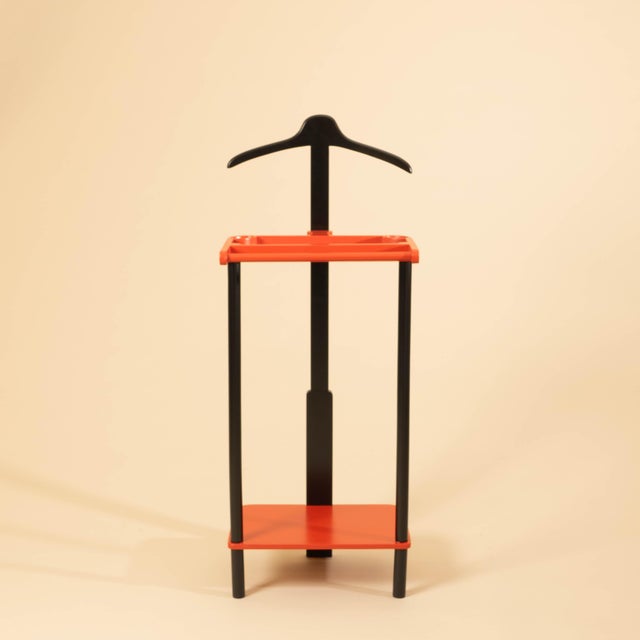 This valet stand is attributed to André Groult. He designed lacquered furniture, such as his well-known double-shelfed...