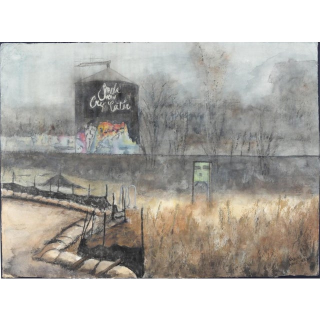 Watercolor on paper mounted to painted panel, signed at lower right and inscribed "A.W.S. N.A.W.A.", titled en verso,...