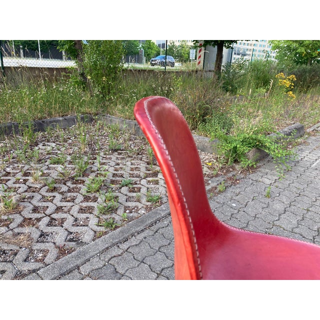 Side Chairs in Ox Red Saddle Leather from Sol & Luna, 2000s, Set of 4 For Sale - Image 18 of 18