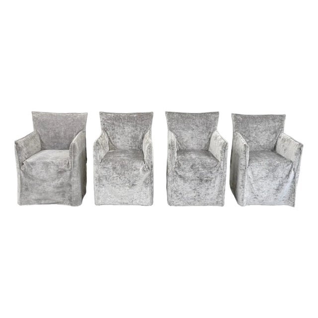 Gervasoni Ghost 25 Dining Armchair Set of Four For Sale