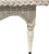 Perfect beach cottage c.1970 wicker coffee table in a nice substantial size. Creamy painted wicker with ornate weaving...