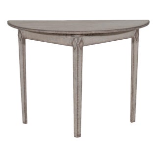 Gustavian Demi-Lune Console Table, 1810 For Sale